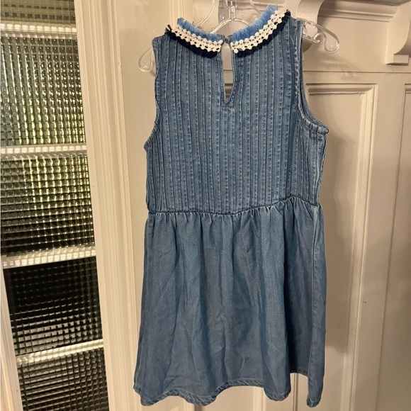 Vineyard Vines Girls Denim Chambray Pintuck Dress Size XS MSRP $89 NWT - Picture 3 of 11